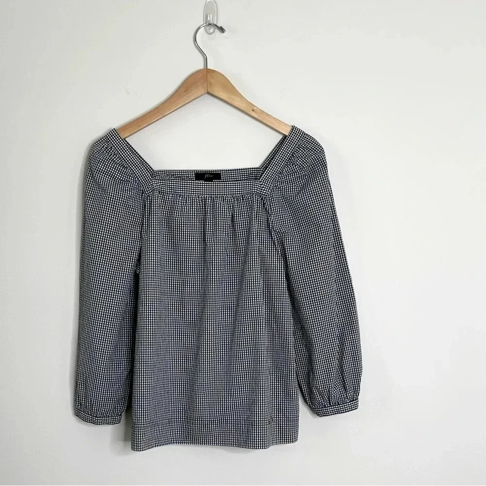 J.Crew Penny top in gingham